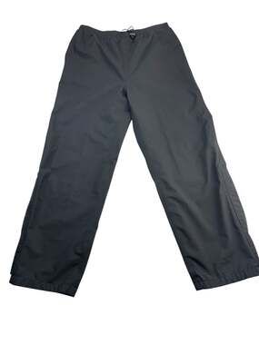 VTG Wilson Thomas E. Wilson Black Golf Rain Pants Size Large Zippered Leg